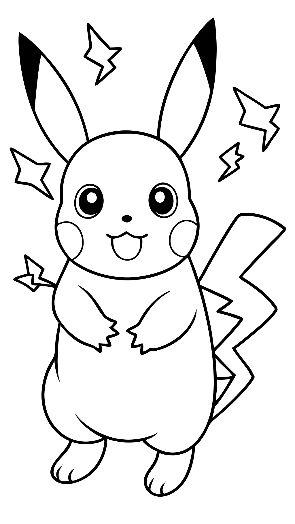 pickachu coloring pages